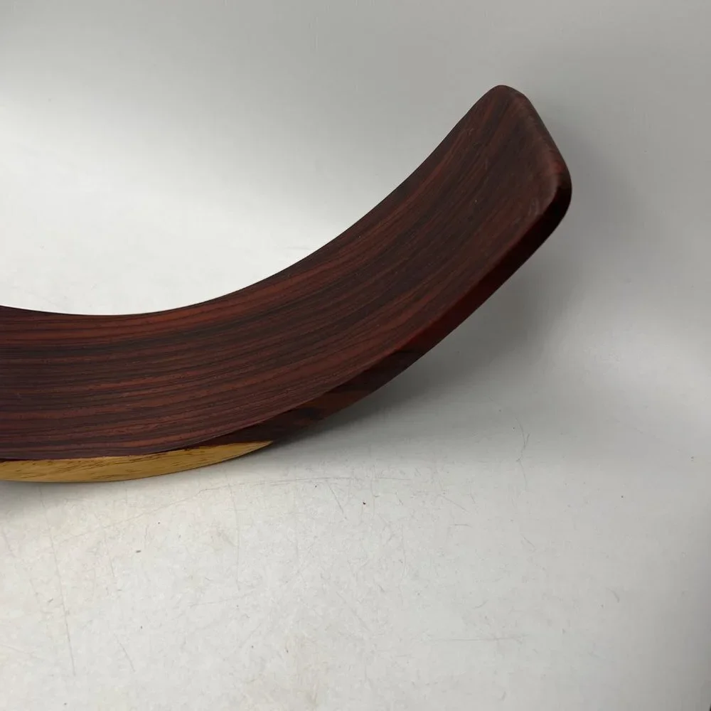 Curved Wood Wine Bottle Stand! Elegant Display Rack Countertop Display